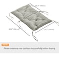 thumbnail image 3 of Outsunny Ensemble de 2 Coussins de Chaise de Jardin Coussin d'Assise Confortable avec Dossier, 3 of 10