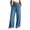 Light Blue, variant on Ymyiu Womens Summer Pants Wide Leg Palazzo Pants for Women Casual Drawstring Flowy Beach Linen Trousers with Pockets Vacation Size S(Pink, S)