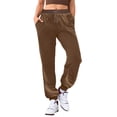 thumbnail image 2 of Women's Casual Pants Ladies Dress Pants for Women Business Casual with Pockets plusress Pants for Women Business Casual Solid Color Drawstring Elastic Pants Rompers for Women Casual plus, 2 of 5