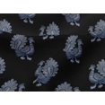 thumbnail image 4 of oneOone Viscose Jersey Fabric Peacock Block Print Fabric By The Yard 60 Inch Wide, 4 of 5