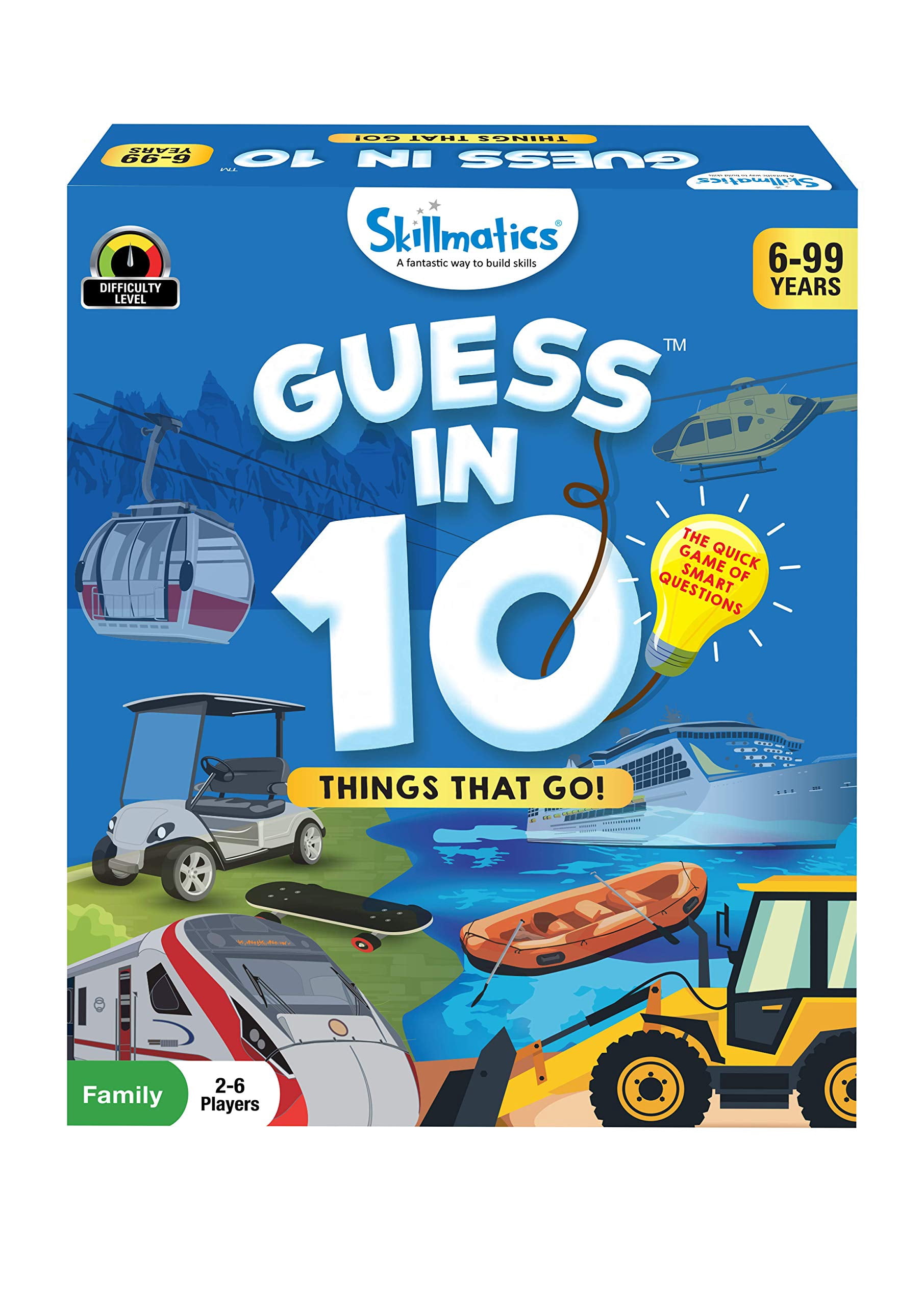 Skillmatics Card Game : Guess in 10 Things That Go! | Gifts for 6 Year Olds and Up | Quick Game of Smart Questions | Super Fun for Travel & Family Game Night