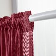 thumbnail image 4 of Innerwin Rideaux de Cuisine Déco Demi-Fenêtre Poche pour Tringle Simple Cantonnière Courte Semi-Transparente Moderne Couleur Unie Traitement de Luxe Rouge Vin L:29 Pieds' x H:24 Pieds', 4 of 5