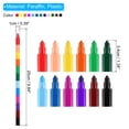 thumbnail image 2 of Uxcell Stacking Crayons, 8 Pack 12 Colors Stackable Buildable Square Drawing Crayons, 2 of 6