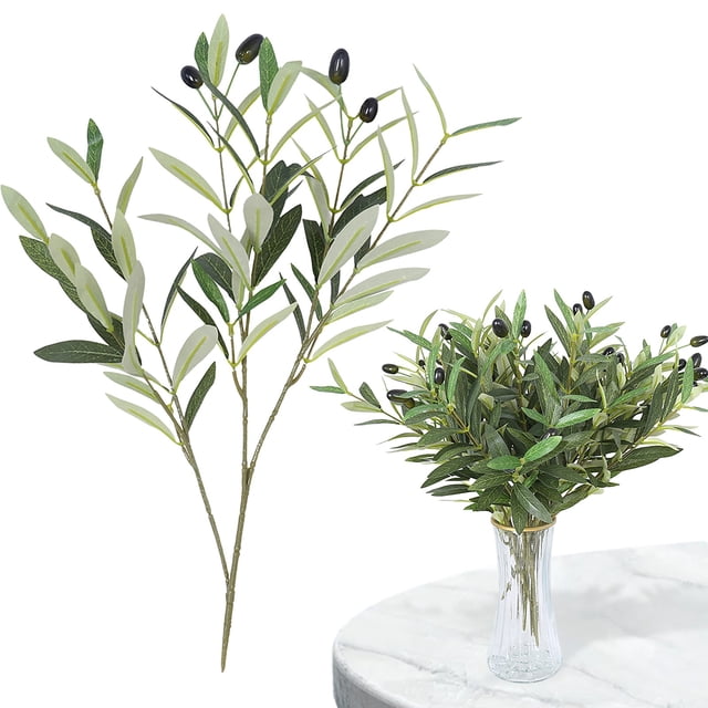 Artificial Olive Branches And Leaves Artificial Flower Decorative Items Border Artificial Flower Living Room Green Plants Dining Table Wedding