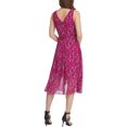 thumbnail image 2 of DKNY Robe Fourreau Midi Sans Manches à Col en V à Fleurs Violette pour Femmes Taille 14, 2 of 2
