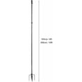 thumbnail image 2 of 10 FT Stainless Steel Ground Flag Pole | Adjustable Outdoor Flagpole With 5 Prong Base | Rustproof Thick Metal | Anti-Tangle 360° Rotating Ring | Heavy Duty For Garden Yard | Secure Screw-In Joints, 2 of 9
