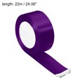 thumbnail image 2 of Unique Bargains 1.5 Inch Wide 24 Yards Satin Ribbon, Double Face Solid Crafts Roll for Party Home DIY Wrapping Decoration, Purple, 2 of 6