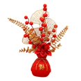 thumbnail image 4 of Flower Basket Ornament Decor Artificial Potted Flower for Occasions Party 18cmx28cm, 4 of 9