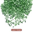 thumbnail image 2 of Unique Bargains Lawn Green Irregular Metallic Chunky Glitter Crushed Glass Chips, 2-4mm, 20g, 2 of 5