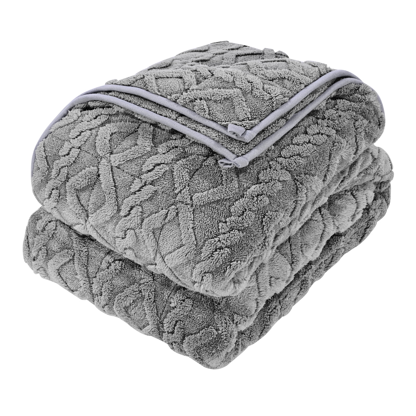 KFFKFF Weighted Blanket, 20 lbs, 60 x 80 in Queen Size, Sherpa Fleece Heavy Blanket with Glass Beads, Soft Warm Cozy Fluffy Touch, for 200-250 lbs Adults