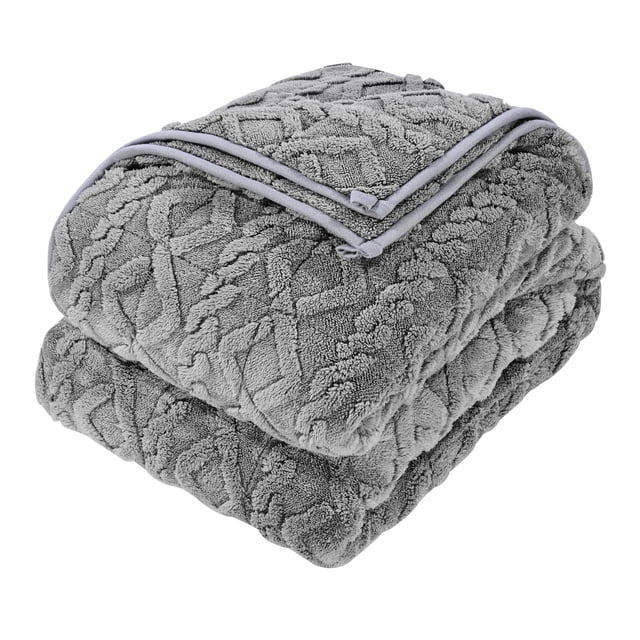 KFFKFF Weighted Blanket, 20 lbs, 60 x 80 in Queen Size, Sherpa Fleece Heavy Blanket with Glass Beads, Soft Warm Cozy Fluffy Touch, for 200-250 lbs Adults