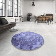 thumbnail image 4 of Ahgly Company Tapis d'Intérieur Lavables en Machine, Carrés d'Ardoise de Transition, Carrés de 7', 4 of 7