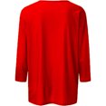 thumbnail image 5 of Plebaso Hauts Cœur pour Femmes Manches 3/4 Col Rond T-Shirts Graphiques Mignons Imprimés Blouses Décontractées pour Femmes, 5 of 5
