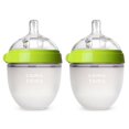 thumbnail image 1 of Comotomo Natural Feel Silicone Bottle - 5 Ounce - Green - 2 Count, 1 of 2