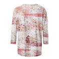 thumbnail image 4 of TIMIFIS Hauts pour Femmes Manches 3/4 Décontractés Coupe Ample Tuniques Col Rond T-shirt Automne P, 4 of 5