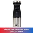 thumbnail image 4 of Total Chef 225 Watts Variable Speed Immersion Hand Blender with Turbo Boost, Versatile Hand Blender for Soups & Sauces, 4 of 9