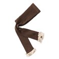thumbnail image 1 of MIASHUI Girls Warm Thick Leggings Toddler Soild Color Ruffled Tights Bottoms,Brown,3-4 Years, 1 of 4