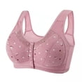 thumbnail image 1 of EQWLJWE Woman's Comfortable Lace Breathable Bra Underwear No Rims True Bras For Women, 1 of 2
