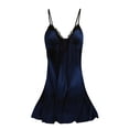 thumbnail image 2 of Ovzne Robes d'Été pour Femmes Robe Mode Femmes Été Col en V Décontractée Unie Sans Manches Chemises de Nuit Robe Robe de Printemps Liquidation, 2 of 5
