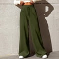 thumbnail image 2 of Pisexur Womens Sweatpants Drawstring Straight Leg Sweatpants Solid Color Elastic Waist Workout Jogging Pants Casual Baggy Wide Leg Pants for Women, 2 of 8