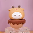 thumbnail image 3 of Brown Miniature Resin Balance Toy Stress Relief Fidget Gift For Kids Birthday Celebration, 3 of 6