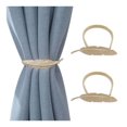 thumbnail image 1 of IH Casa Decor Set Of 2 Curtain Tiebacks Feather Rose Gold, 1 of 2