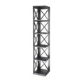 thumbnail image 1 of Convenience Concepts Oxford 5 Tier Shelf X Frame Home Corner Bookcase, Black, 1 of 3