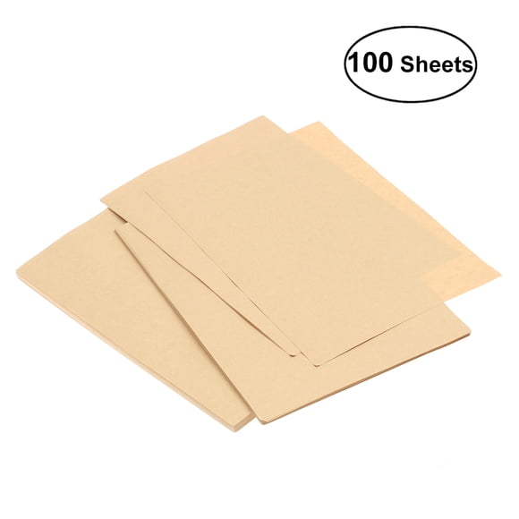 Milisten 100 Sheets A5 Vintage Blank Kraft Letter Paper Retro Writing Paper