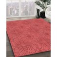 thumbnail image 3 of Ahgly Company Tapis d'Intérieur Rectangulaires Transitionnels Rouges Lavables à la Machine, 8 Pieds x 12 Pieds, 3 of 7