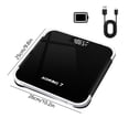 thumbnail image 3 of Rechargeable Digital Scale, Body Weight Scale with High-Definition LCD Display, Tempered Glass Electronic Scale for Home, Gym, and Travel Use, 3 of 7