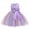 Purple, variant on Princess Dress for Girls Kids Girls Floral Princess Bridesmaid Pageant Gown Birthday Party Wedding Dress