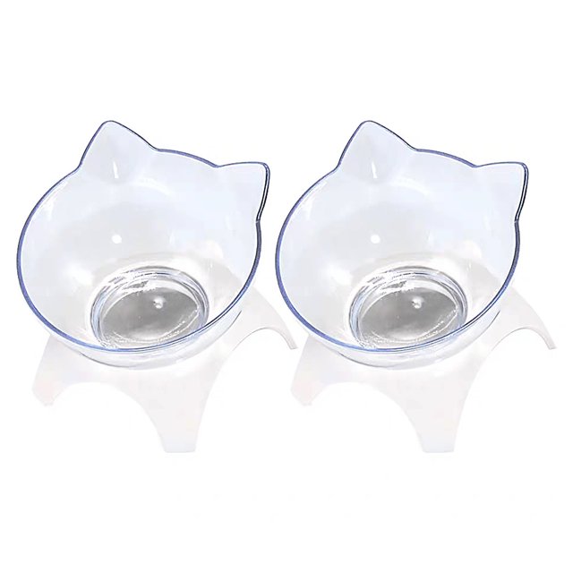 XZNGL Pet Dog Cat Slow Feed Protect Spine Bowl Drinking Protection Stomach Bowl