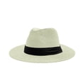 thumbnail image 2 of Meitianfacai Women's Sun Hat, Wide Rimmed Sun Protection Straw Hat Summer UV Protection Beach Cap with Ribbon, 2 of 5