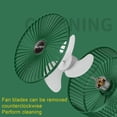 thumbnail image 3 of TopLLC Stretchable Fan, Fan Portable, 3 Speeds Desktop Table Fan, Plug In Power Fan, Rotation Strong Wind, Quiet Small Fan For Home Desktop Office, 3 of 8