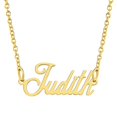 thumbnail image 1 of KISPER 18K Gold Plated Stainless Steel Personalized Name Pendant Necklace, 1 of 39