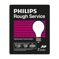 thumbnail image 1 of PHILIPS 100W A19 Medium Base Rough Service Incandescent Light Bulbs, 1 of 5