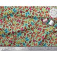 thumbnail image 3 of Soimoi Rayon Fabric Texture & Butterfly Fabric Prints by Yard 56 Inch Wide, 3 of 3