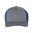 thumbnail image 1 of Richardson Pulse Sportmesh with R-Flex Cap, S-M, Charcoal-Royal Split, 1 of 6