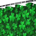 thumbnail image 4 of Ensemble de Rideau de Douche avec Doublure à Boutons-Pression, Feuille de Trèfle Chanceux Irlandais Vacances (1) Rideaux de Douche Doublure de Douche Réutilisable, Rideaux de Salle de Bain en Polyester Décoratifs, 72x72 Pouces, 4 of 4