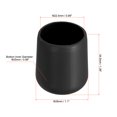 thumbnail image 2 of Unique Bargains 2 Pcs Silicone Fishing Rod Butt Cushion Protector Cap, Small, Black, 2 of 7
