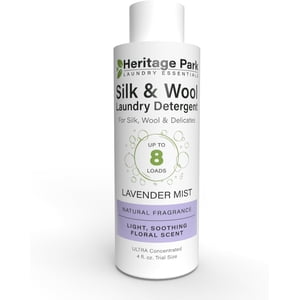 Heritage Park Soie & Laine Lavande tout naturel Mist Scent, pH-neutral Blanchisserie Détergent - Sans enzymes, Ultra Concentrés (4 Taille de l'essai)