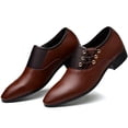 thumbnail image 4 of TIMIFIS Chaussures Habillées pour Homme Chaussures Oxford Formelles Derby Classiques à Lacets - Été, 4 of 6