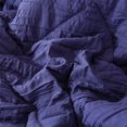 thumbnail image 2 of JML Twin Size Comforter Set 2-Piece - 480GSM Creased Texture Square Design, Navy, 2 of 5