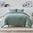 thumbnail image 1 of Ensemble de couette très grand lit Better Homes & Gardens, toutes saisons, 3 pièces, paisley matelassé vert sauge, 1 of 7