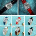 thumbnail image 2 of Starry Sky Watch For Women, Full Of Diamonds, Couple Watch, Silver Digital Barrel Shape, 2 of 7