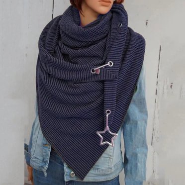 TIMIFIS Beanie Hats For Women Women Scarf Fashion Retro Female Multi-Purpose Shawl Scarf -