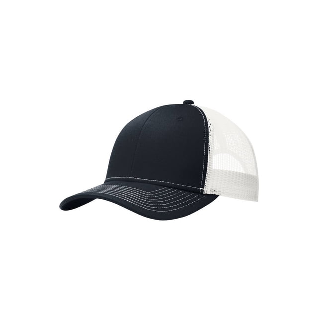 Top Headwear Casquette Trucker Snapback - Bleu Marine Riche/blanc