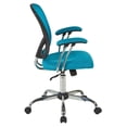 thumbnail image 3 of Juliana Task Chair with Blue Mesh Fabric Seat, 3 of 3