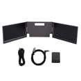 thumbnail image 2 of 14" Triple Portable , FHD 1080P IPS Dual  Laptop Screen Extender with Adjustable Kickstand, Laptop  Screen Extender for Laptop Within 15.6in, 2 of 8