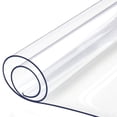 thumbnail image 1 of Tapis de Table en Plastique Protecteur de Table Anti-Huile Housse de Table Ronde Nappe Transparente Nappe Imperméable, 1 of 10